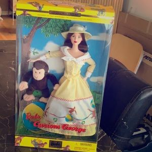Vintage Barbie with Curious George never opened